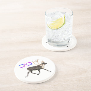Dessous De Verre En Grès Tuktu - Caribou