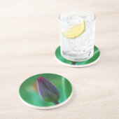 Dessous De Verre En Grès Tulipe violette fraîche en fleurs Coaster en grès (Côté)