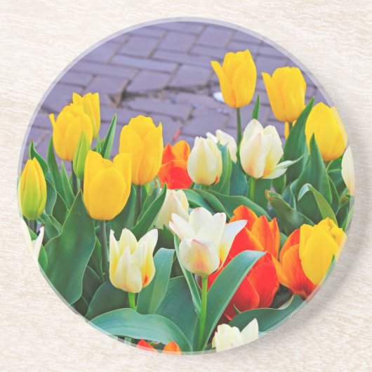 Dessous De Verre En Grès Tulipes (Devant)