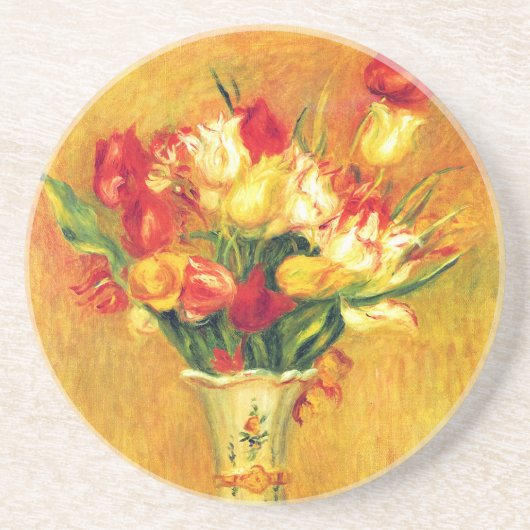 Dessous De Verre En Grès Tulipes par Pierre Renoir, Art de l'Impressionnism (Devant)