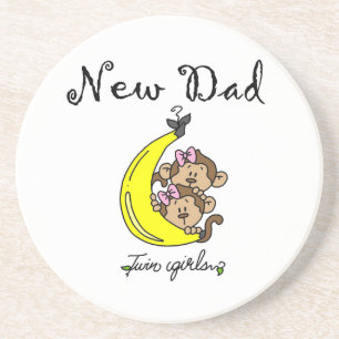 Dessous De Verre En Grès Twin Girls New Papa Cadfts