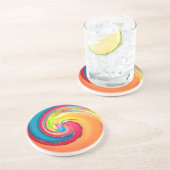 Dessous De Verre En Grès Twirl couleur (Côté)