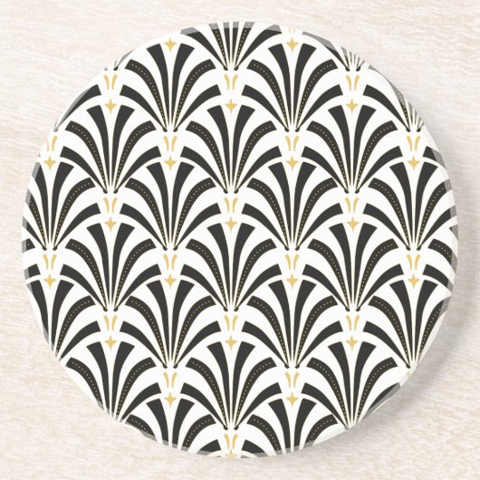 Dessous De Verre En Grès Type Deco Fans Custom (Devant)