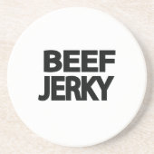 Dessous De Verre En Grès Typographie Gras de Beef Jerky (Devant)