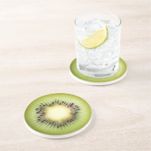 Ultra-réalisme Kiwi Stone Beverage Coaster
