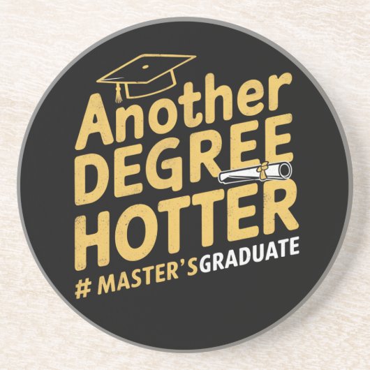Dessous De Verre En Grès Un autre diplôme Hotter Master's Graduation (Devant)