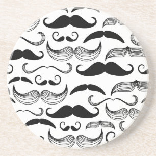 Dessous De Verre En Grès Un club des messieurs. Motif 2 de moustache