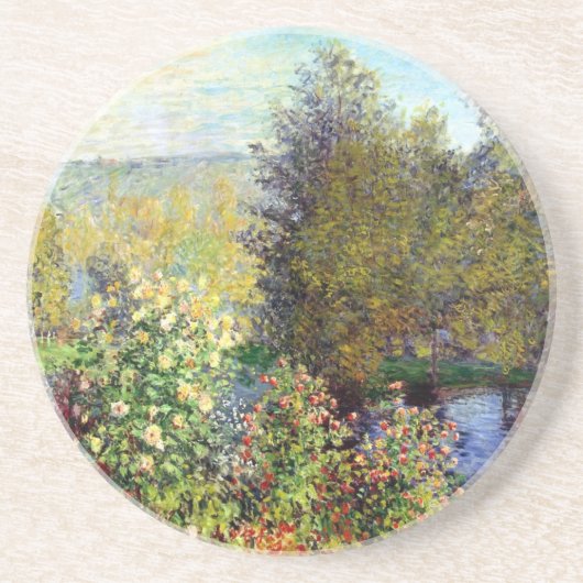 Dessous De Verre En Grès Un coin du jardin à Montgeron (Devant)