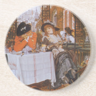 Dessous De Verre En Grès Un Déjeuner par James Tissot