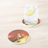 Dessous De Verre En Grès Un dîner table de nuit par John Singer Sargent (Côté)