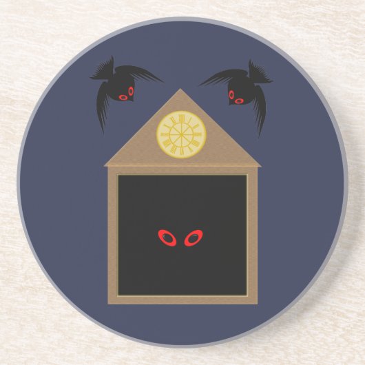 Dessous De Verre En Grès Un manque de générosité de Ravens Halloween (Devant)