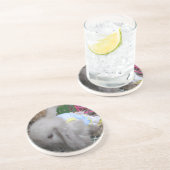 Dessous De Verre En Grès Un mignon lapin en robe (Côté)