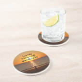 Dessous De Verre En Grès "Un monde aussi beau que celui-ci" (Côté)