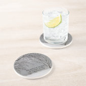 Dessous De Verre En Grès Un proverbe mot-Japonais aimable (Côté)