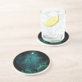 Dessous De Verre En Grès Un saut sur la lune (Côté)