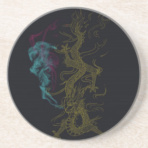 Dessous De Verre En Grès Un Tapis de Pierre pour l'Histoire d'un Dragon