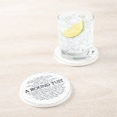 Dessous De Verre En Grès Un Tuit rond ! (Côté)