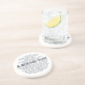 Dessous De Verre En Grès Un Tuit rond ! (Côté)