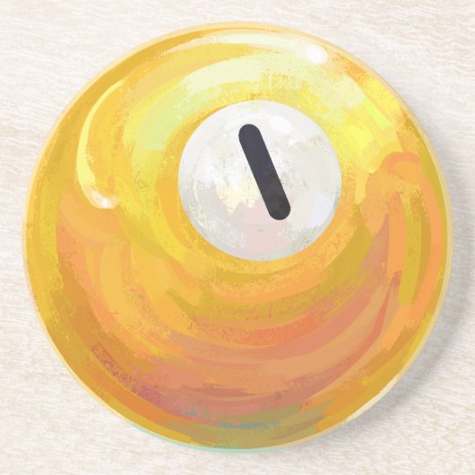 Dessous De Verre En Grès Une balle (Devant)