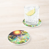 Dessous De Verre En Grès Une époque de peinture à l'huile repensée (Côté)