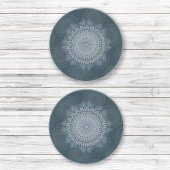 Dessous De Verre En Grès Une initiation du cercle bleu de masse