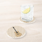 Dessous De Verre En Grès Une jolie guitare (Côté)