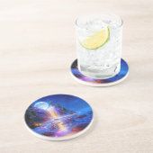 Dessous De Verre En Grès Une mélodie rafraîchissante 025 (Côté)