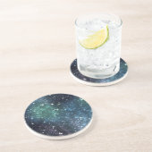 Dessous De Verre En Grès Une nuit pleine étoile (Côté)