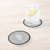 Dessous De Verre En Grès Une pièce commémorative en argent (Côté)