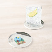 Dessous De Verre En Grès Une Planche De Plaisir (Côté)