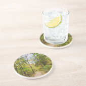 Dessous De Verre En Grès Une promenade d'automne (Côté)