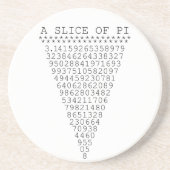 Dessous De Verre En Grès Une tranche de graphique de pi (Devant)