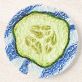 Dessous De Verre En Grès Une tranche d'été (Devant)