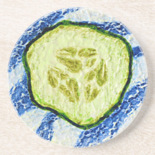 Dessous De Verre En Grès Une tranche d'été