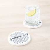 Dessous De Verre En Grès Une Tuit Ronde (Côté)