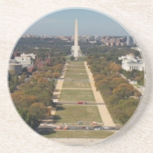 Dessous De Verre En Grès Une vue de paysage de Washington DC (Devant)