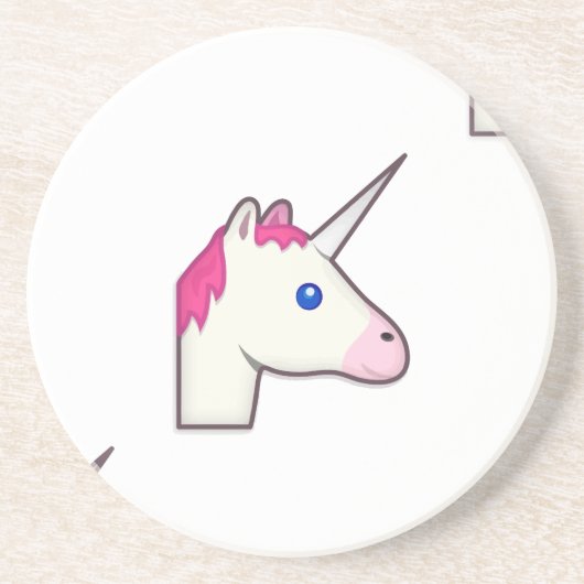 Dessous De Verre En Grès unicorne emoji (Devant)