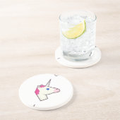 Dessous De Verre En Grès unicorne emoji (Côté)