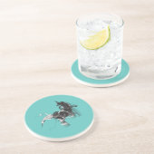 Dessous De Verre En Grès Unicorne numérique (Côté)