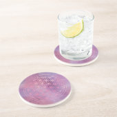 Dessous De Verre En Grès Union – Fleur de Vie (Côté)