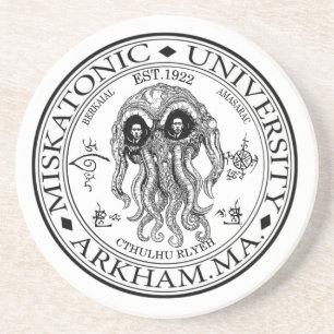Dessous De Verre En Grès Université CTHULHU HP LOVECRAFT de Miskatonic