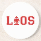 DESSOUS DE VERRE EN GRÈS UNIVERSITÉ DE LAOS (Devant)