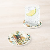 Dessous De Verre En Grès Urbain Chevron II (Côté)