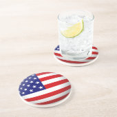Dessous De Verre En Grès USA Flag Coaster (Côté)