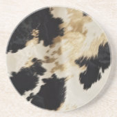 Dessous De Verre En Grès Vache blanche noire (Devant)