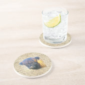 Dessous De Verre En Grès Vache de Highland (Côté)