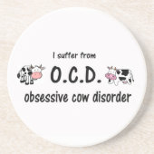 Dessous De Verre En Grès Vache OCD (Devant)
