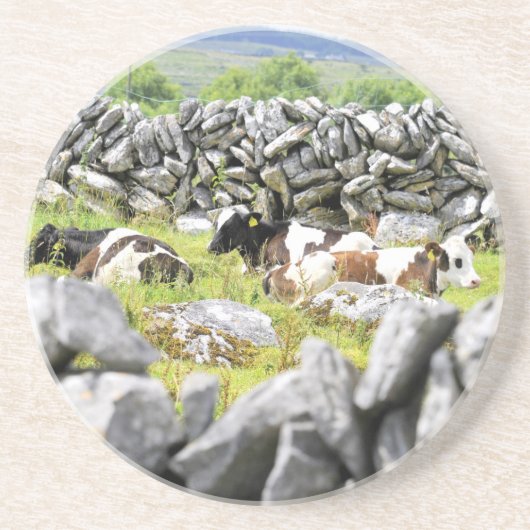 Dessous De Verre En Grès Vaches qui mugissent (Devant)