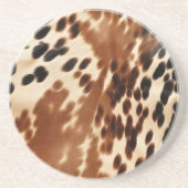 Dessous De Verre En Grès Vachette Brown occidentale (Devant)