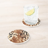 Dessous De Verre En Grès Vachette Brown occidentale (Côté)